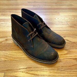 Clark's Brown Chukka Boots Men's 9, Excellent Condition